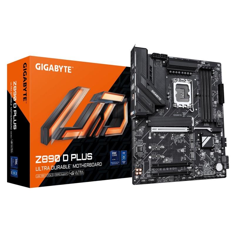 Carte mère GIGABYTE Z890 D PLUS Intel Z890 LGA1851 DDR5 ATX PCIe 5.0 2.5GbE .2 RAID