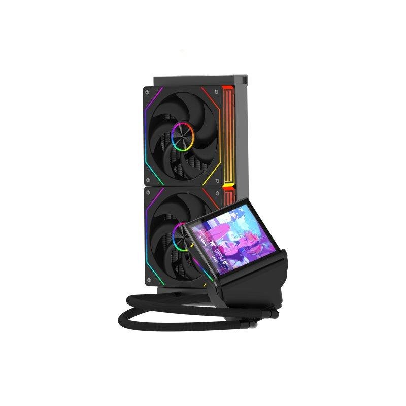 Refrigeration Liquide ProGaming GlacierView 240 LCD 240mm 2 Ventilateurs ARGB Ecran IPS - vue 1