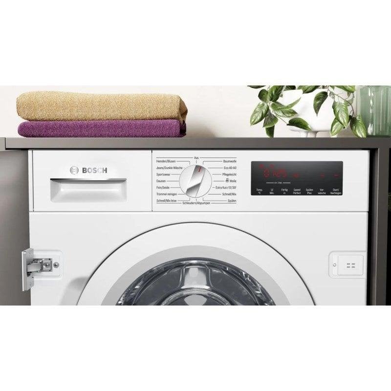 Bosch Weiß Einbauwaschmaschine Serie 8 "Wiw28443" 8 Kg 1400 U/Min Aquastop Speed Perfect Nachlegefunktion Kurzprogramme von Baur - Bild 6
