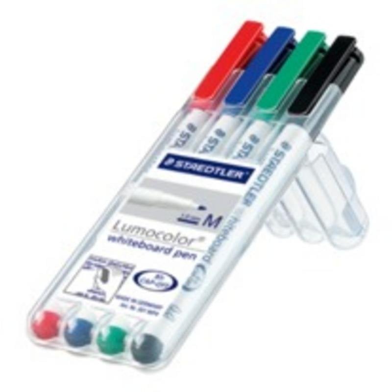 Pack con 4 Marcadores Pizarra Blanca Staedtler Multicolor