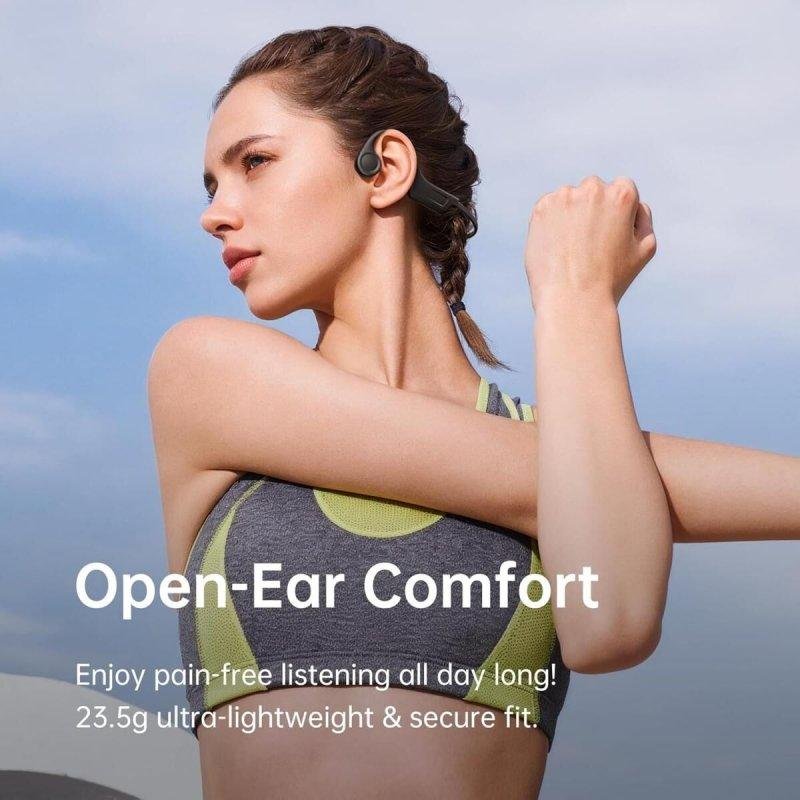Auriculaires Kinglucky X7 sans fil Bluetooth 5.4 conduction osseuse sport IPX5 noirs