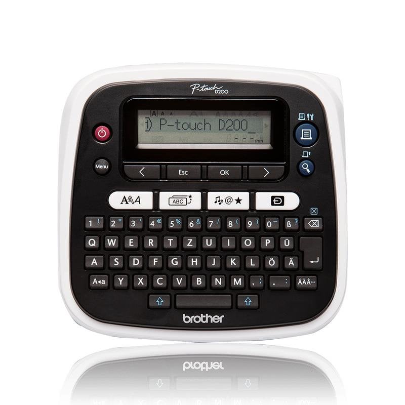Impresora etiquetas térmica Brother PT-D200BW con pantalla LCD y corte manual