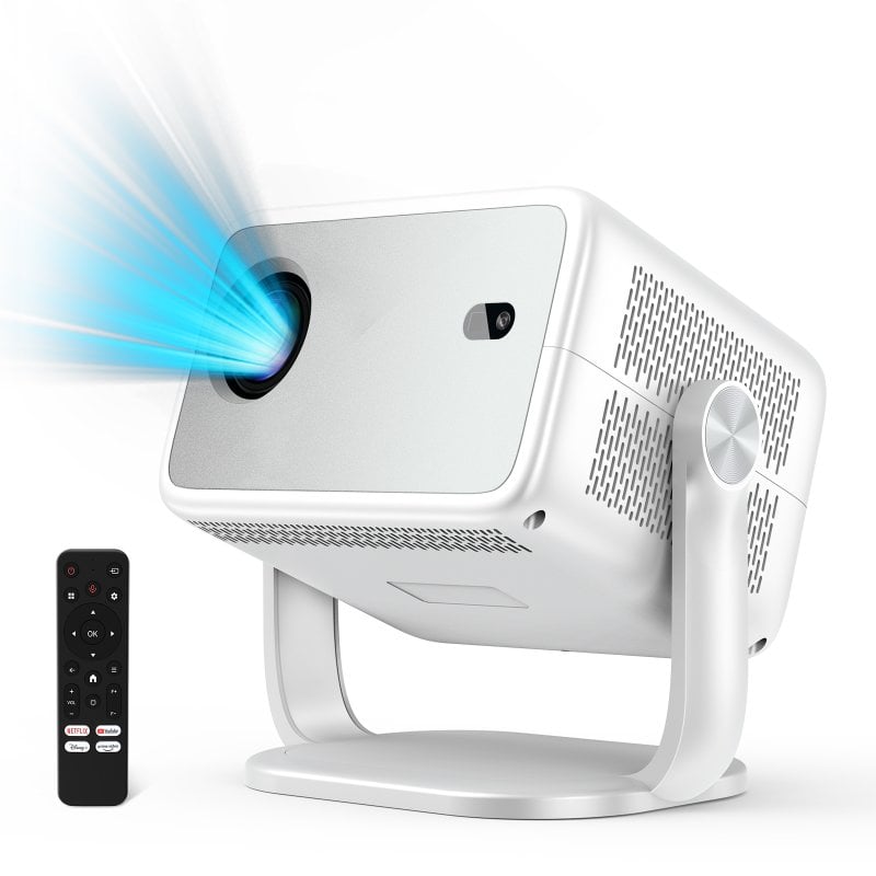 Proyector Huidun PT10 1080p 330 Lúmenes 120" LED LCD WiFi 6 Bluetooth 5.2 Smart Portátil