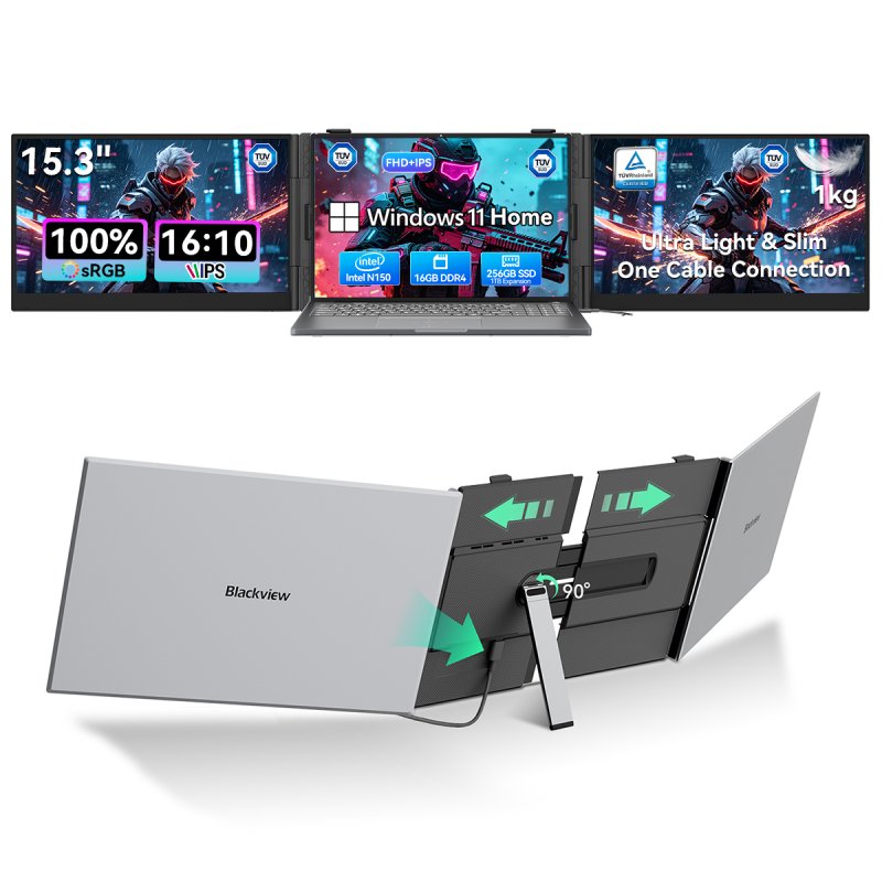 Monitor Blackview DCM8 Pro 15,3" FullHD 60Hz IPS Ultraligero USB-C Altavoz Integrado