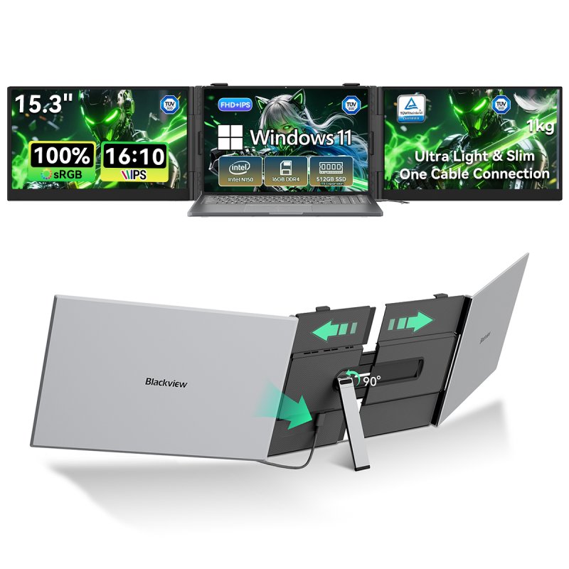 Monitor Blackview DCM8 Pro 15,3" FullHD 60Hz IPS Ultraligero Sonido Integrado