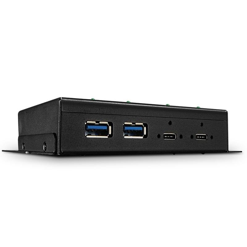 Hub Lindy 4 ports 10 Gbps USB 3.2 Gen 2 modèle 43094 métal noir ...