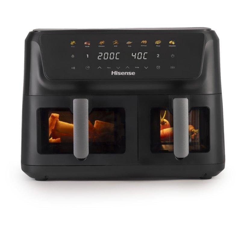 Hisense HAF2700DCD Double 11 L Autonome 2700 W Friteuse d'air chaud Noir - vue 6