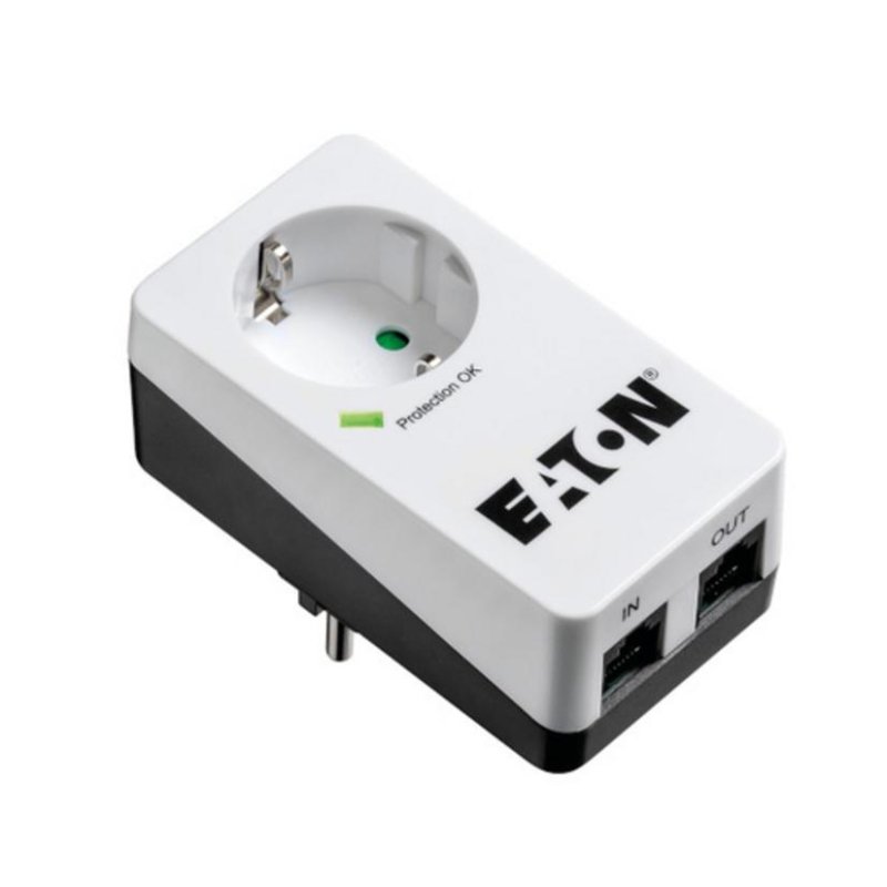 Eaton - Protection Box 1 Tel@ DIN - Parafoudre - 4000W - 1 Prise - Blanc - Image 4
