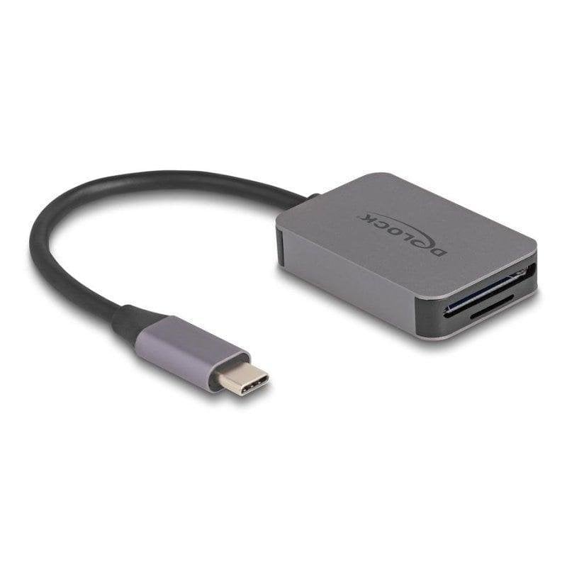 Delock Lecteur de cartes USB Type-C aluminium SD/Micro SD