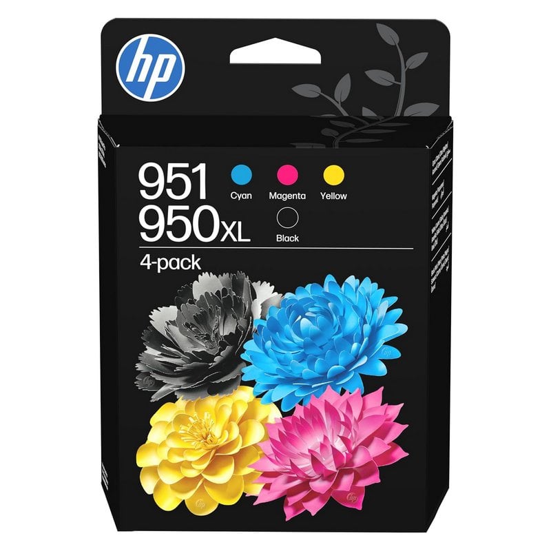 HP 950XL/951 Cartucho de Tinta Original Negro Cian Magenta y Amarillo Paquete de 4 Cartuchos