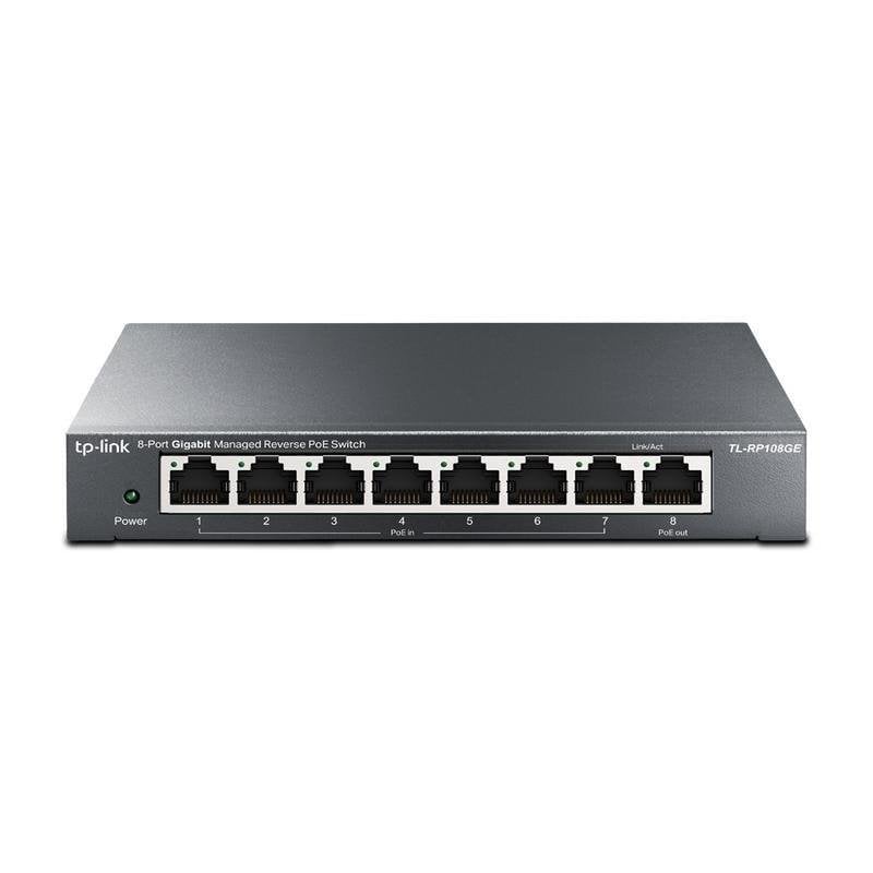 TP Link RP108GE Switch 7xGb PoE in 1xGb PoE Out