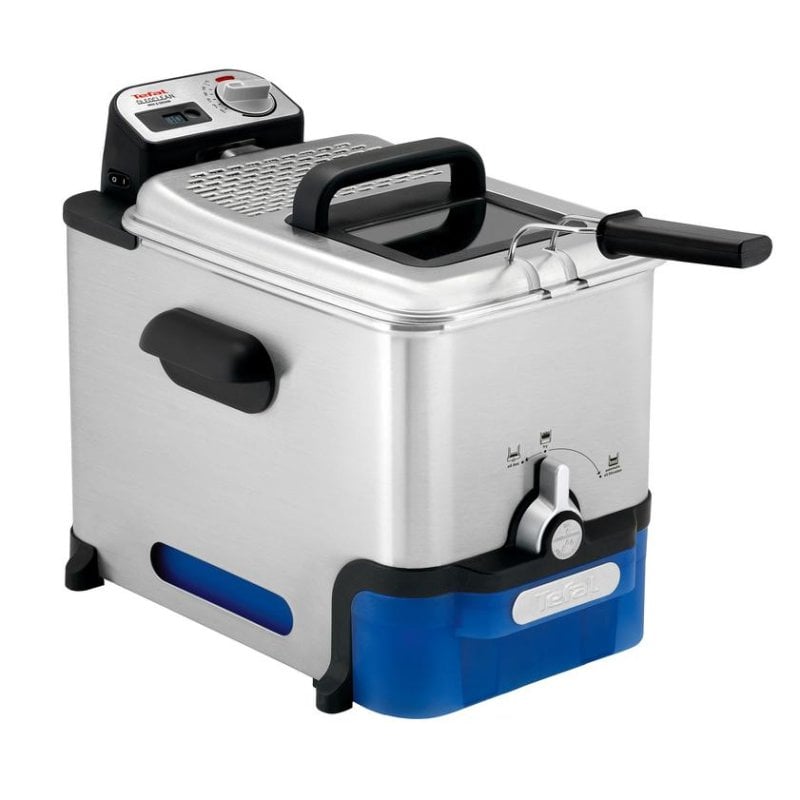 Friteuse Tefal Oleoclean Pro Inox Design FR8040 3,5L 2300W avec Filtre et Minuterie