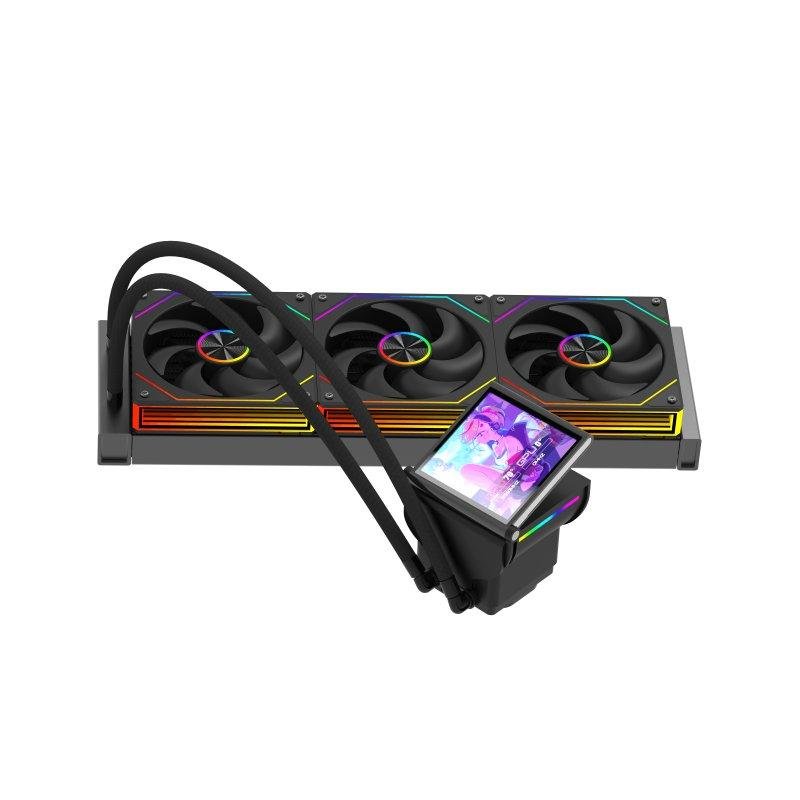 Refroidisseur CPU AIO ProGaming GlacierView 360 écran LCD 40 pouces personnalisable 360 mm 3 ventilateurs ARGB