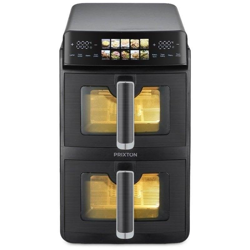 Airfryer Prixton Cook Organics Vertical 10 L 2600 W Dubbele Mand LED-touchdisplay