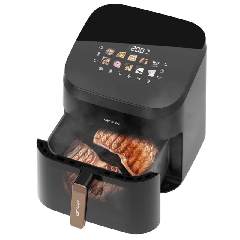 Friteuse sans Huile Cecotec Cecofry&Grill Smokin' 8500 Double Grill et Fumoir