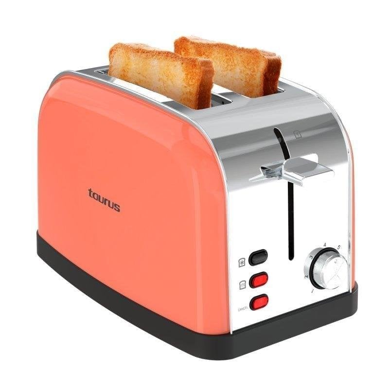 Tostadora Vintage Taurus Vintage II 2 Ranuras 950 W 7 Niveles Coral