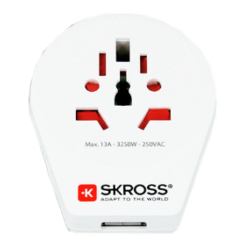 Skross Weiss Reiseadapter, World To Usa - Image 3