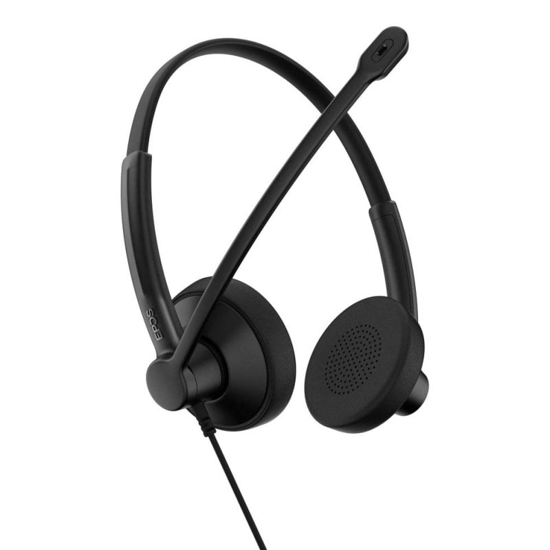 Auriculares Epos IMPACT 100 com cabo USB-C e USB-A com cancelamento de ruído, preto - 11056765