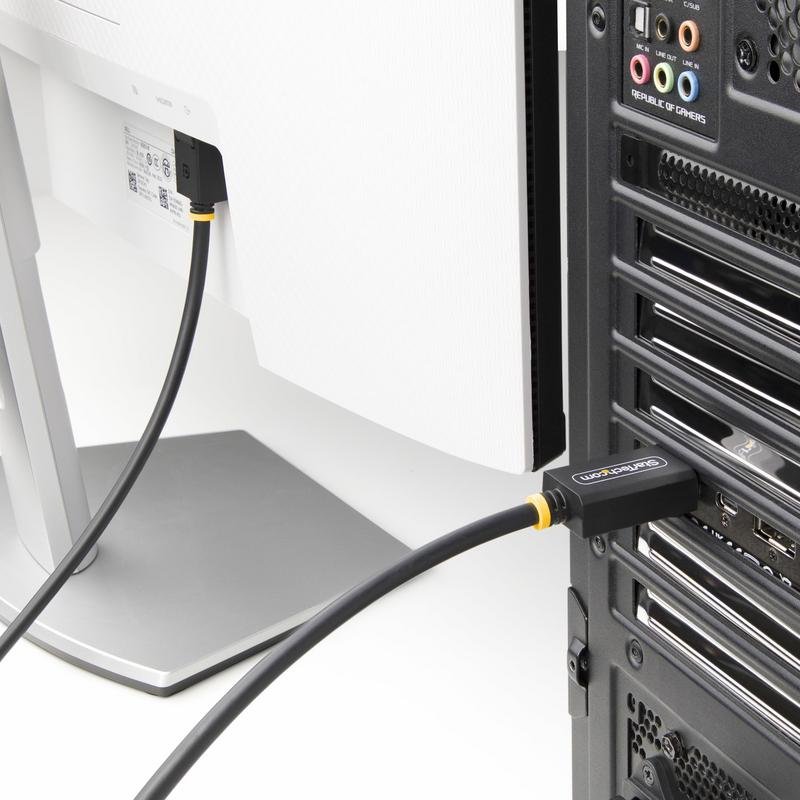 KabelDirekt DisplayPort 2.1-kabel – 5 Meter – UHBR DP80 – 80 Gbit/s, 16K@60Hz, 8K@120Hz, 4K@240Hz – Voor Gaming-pc's, G-Sync/FreeSync