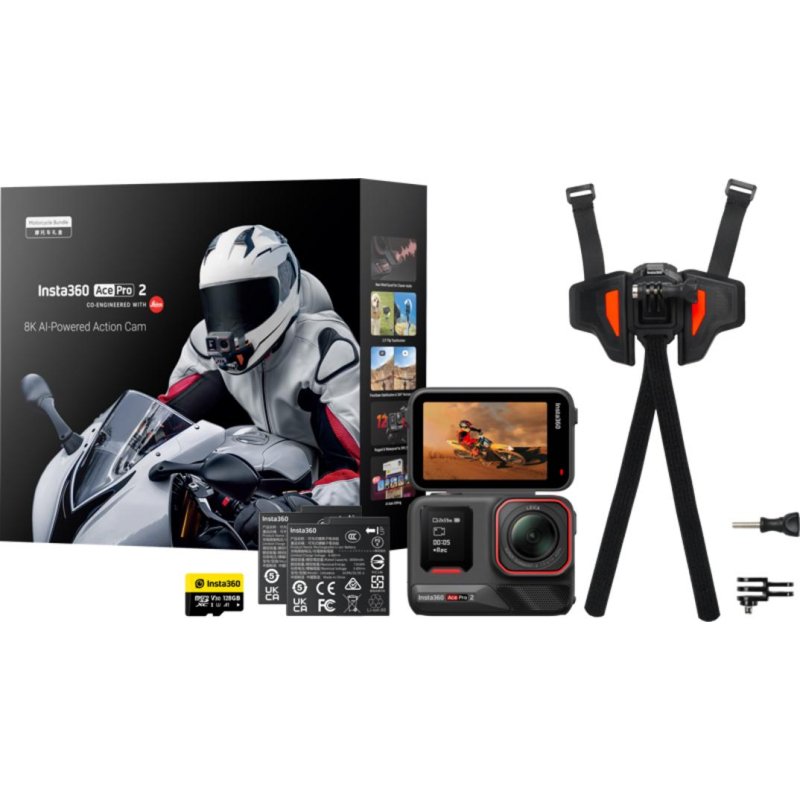 Cámara Deportiva Insta360 Ace Pro 2 8K UltraHD WIFI BT UltraWide Estabilización