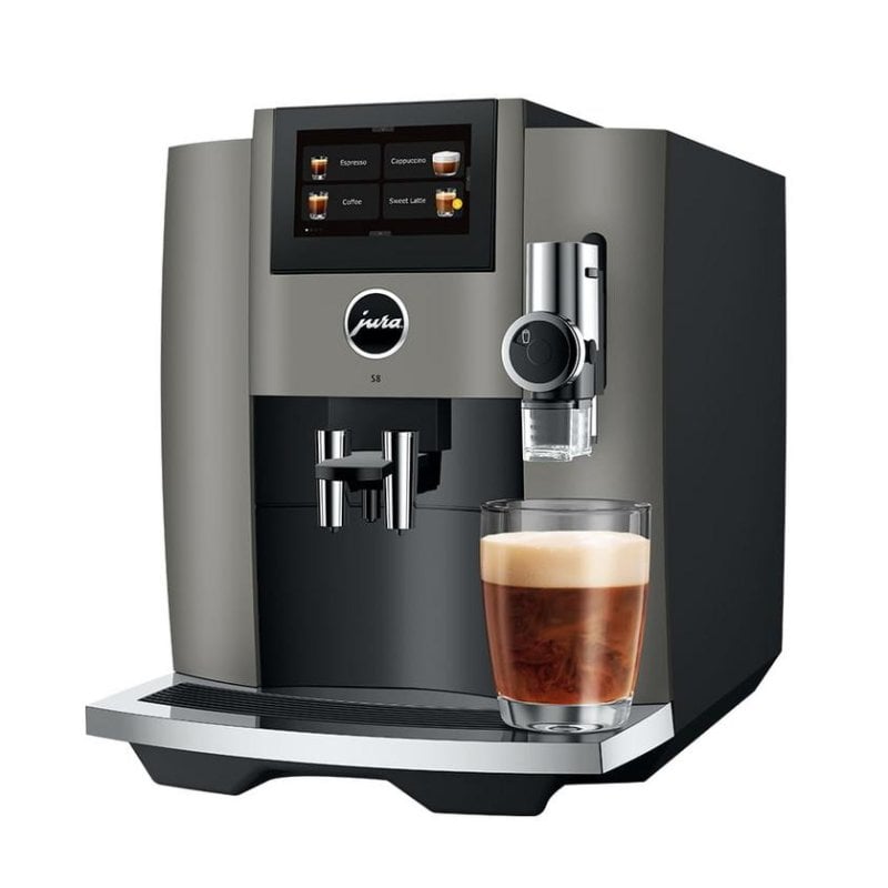 Cafetera Espresso Superautomática Jura S8 Dark Inox 1,9 L 15 Bares Wi-Fi