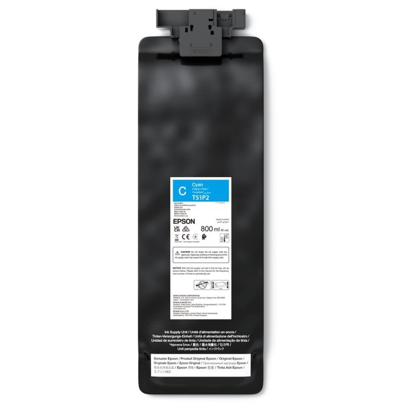 Cartucho de tinta Epson UltraChrome GS3 Cian 800 ml Pack individual