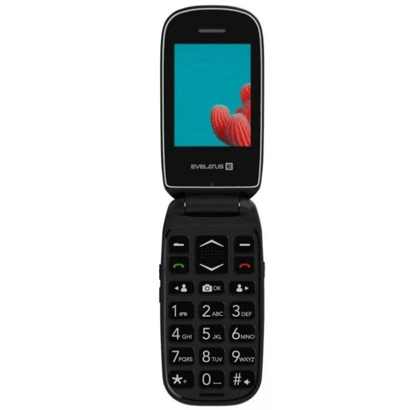 Evelatus Wave Téléphone portable à rabat à 2 boutons avec fonction d'appel senior Dual Sim et LCD SOS Neuf - vue 4