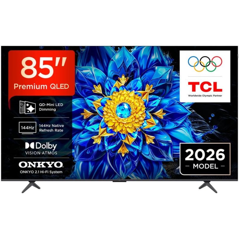 TV TCL QD Mini LED P8L 85P8L 85" 4K UltraHD 144Hz Smart TV Google TV Dolby Vision HDR10+ Game Master