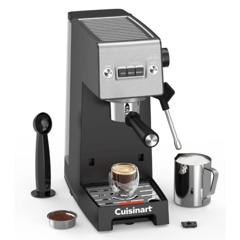 Cafetière expresso Cuisinart EM160E 1,5 L 15 Bars avec mousseur à lait