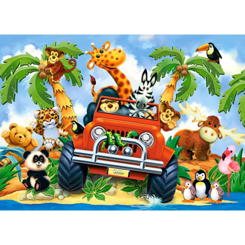 Castorland Softies on Safari puzzle de 60 pièces 60 pièces - vue 2