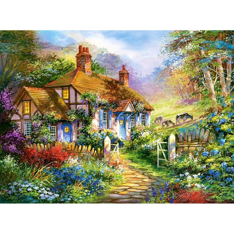 Castorland Forrest cottage Jigsaw puzzle 3000 pc Fairy 3000 pièces - vue 3