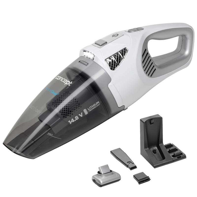 Aspiradora de Mano Concept VP4370 5500 Pa 40 min Mini Turbo Negro Blanco