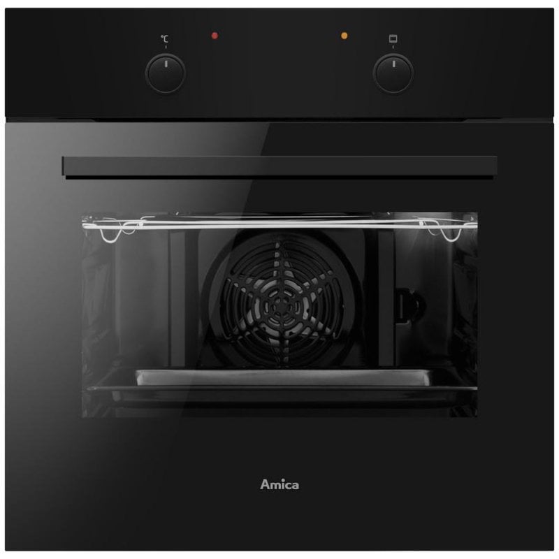 Horno Multifunción Amica ES06117B 62L 60cm Hidrolítico A con Grill Negro