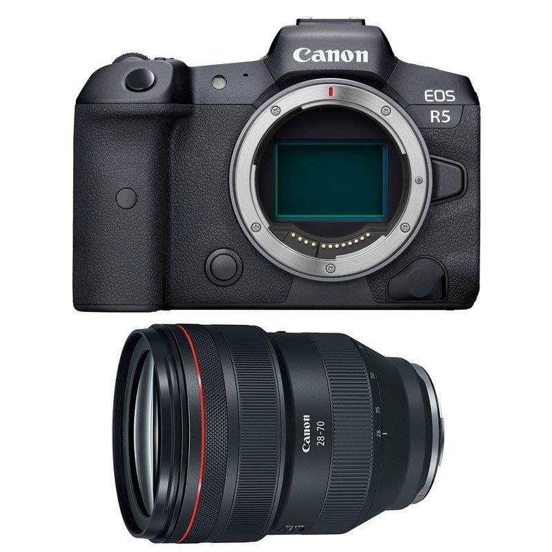 Câmara Mirrorless Canon EOS R5 45MP 28-70mm Sensor Full-Frame WiFi Bluetooth
