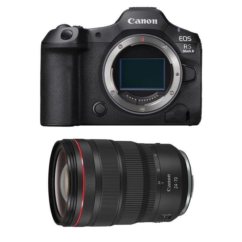 Cámara Mirrorless Canon EOS R5 Mark II 45MP 8K 24-70mm Sensor Full-Frame WiFi Bluetooth