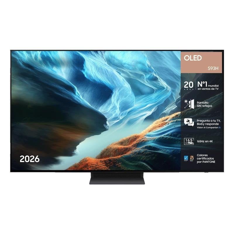 TV Samsung OLED S93H 65" 4K UltraHD 165Hz Smart TV Tizen HDR10+ Dolby Atmos Vision AI