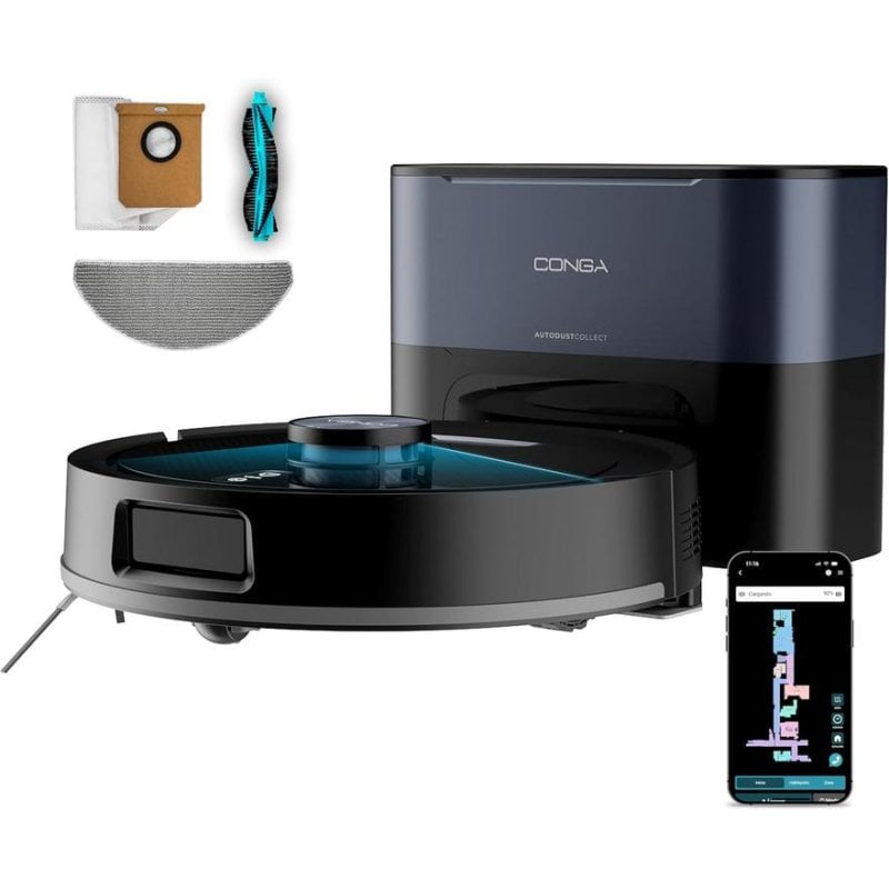 Robot Aspirapolvere Cecotec Conga Y50 Neo con Autosvuotamento Navigazione Laser 13000 Pa