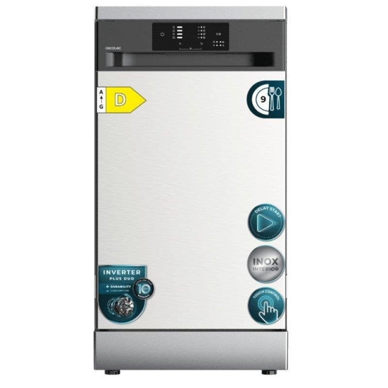 Lavavajillas Cecotec Bolero Aguazero 4350 Inox 9 servicios D con motor Inverter Plus Duo