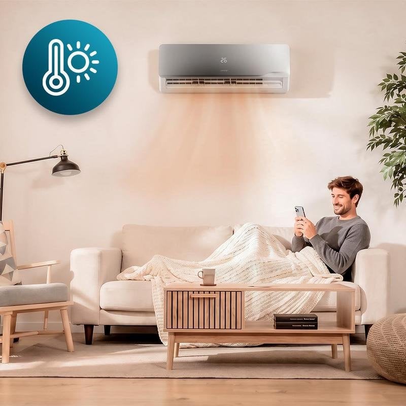 Ar Condicionado Split Cecotec AirClima 18000 Wind Connected 18.000 BTU A+++ Inverter Quente e Frio WiFi Comando