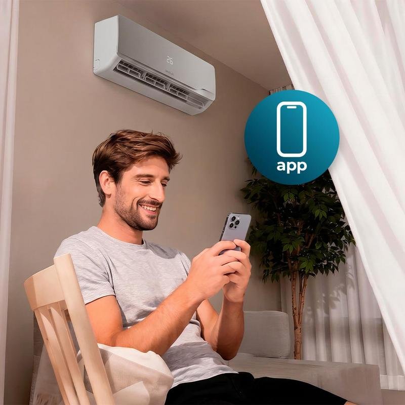 Ar Condicionado Split Cecotec AirClima 18000 Wind Connected 18.000 BTU A+++ Inverter Quente e Frio WiFi Comando