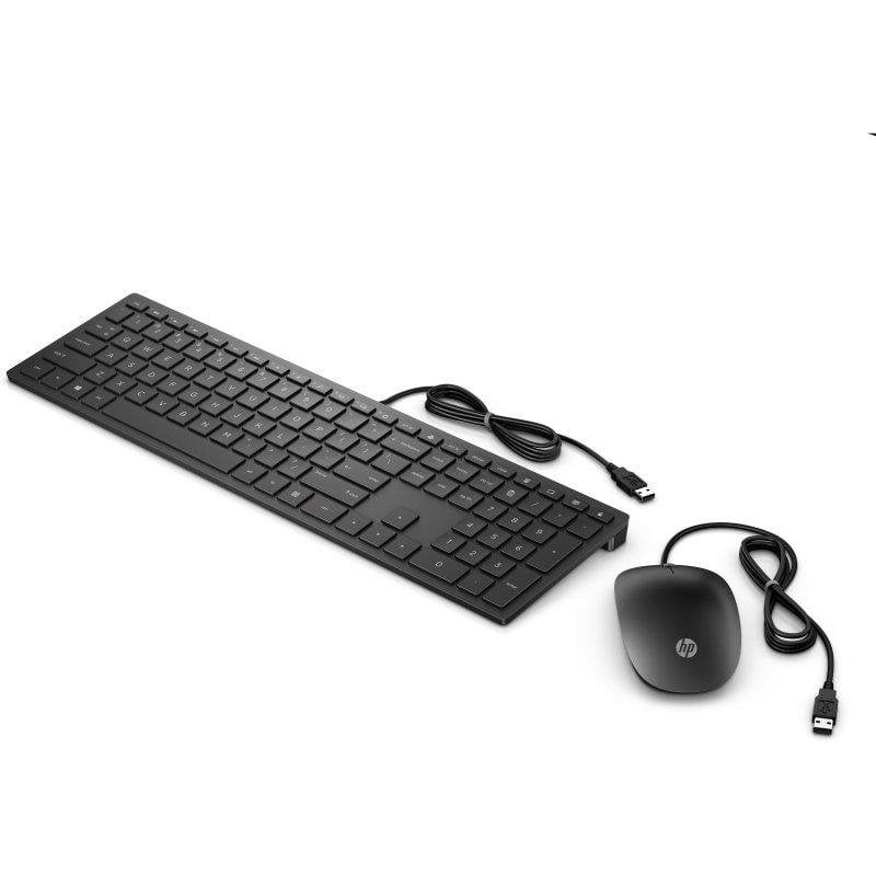 Ensemble Clavier et Souris HP Pavilion 400 4CE97AA – Filaire, USB, AZERTY - vue 2