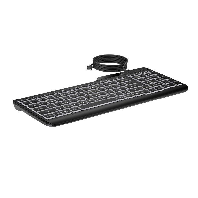 Clavier PC HP 400 – Compact, USB, 12 Touches Programmables, Rétroéclairé