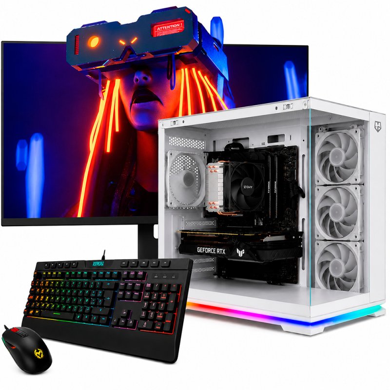 PC Sobremesa NeoPC Ryzen 7 5700X 16GB 480GB SSD RTX 3050 Windows 11 Pro Monitor 27"
