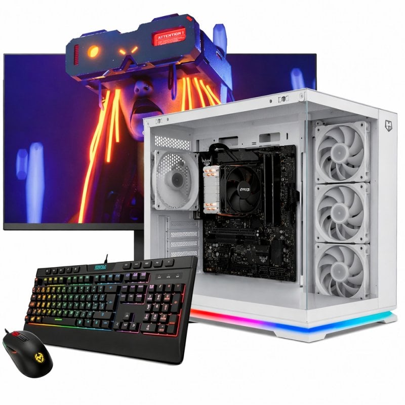 Desktop NeoPC Galaxy AMD Ryzen 7 5700G 32GB Windows 11 Pro 1TB SSD Caixa Branca