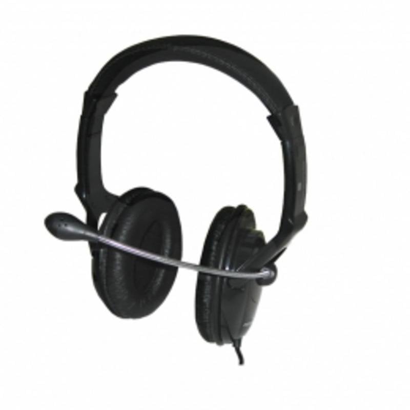 Auriculares Esperanza EH101 con cable conectividad alámbrica para llamadas y música negros