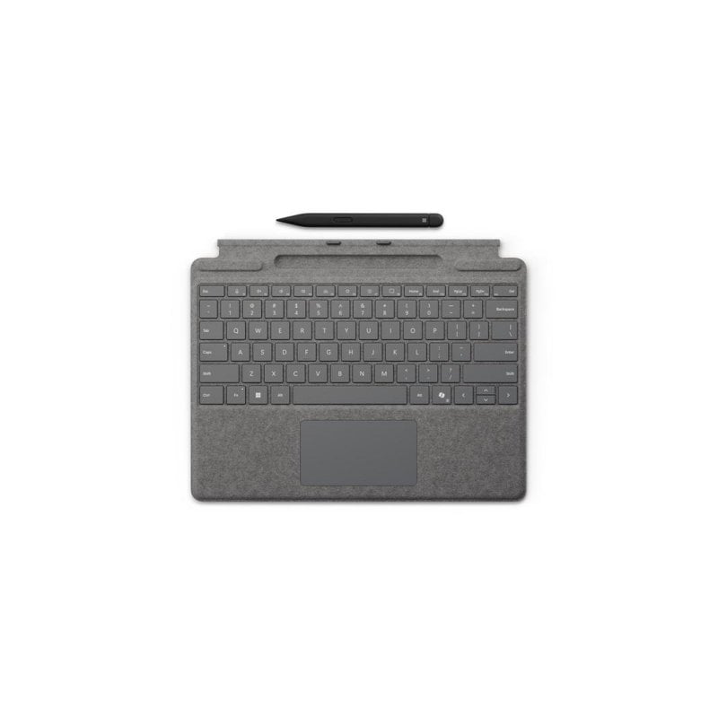 Teclado Microsoft Surface Pro con Lápiz Slim QWERTZ Alemán Platino