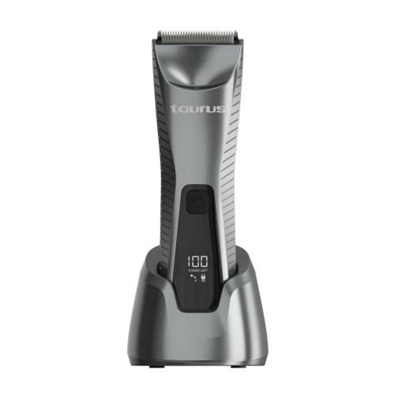 Recortadora de Barba Facial Taurus Inalámbrica 90min Seco y Mojado 4 Peines Pantalla LCD