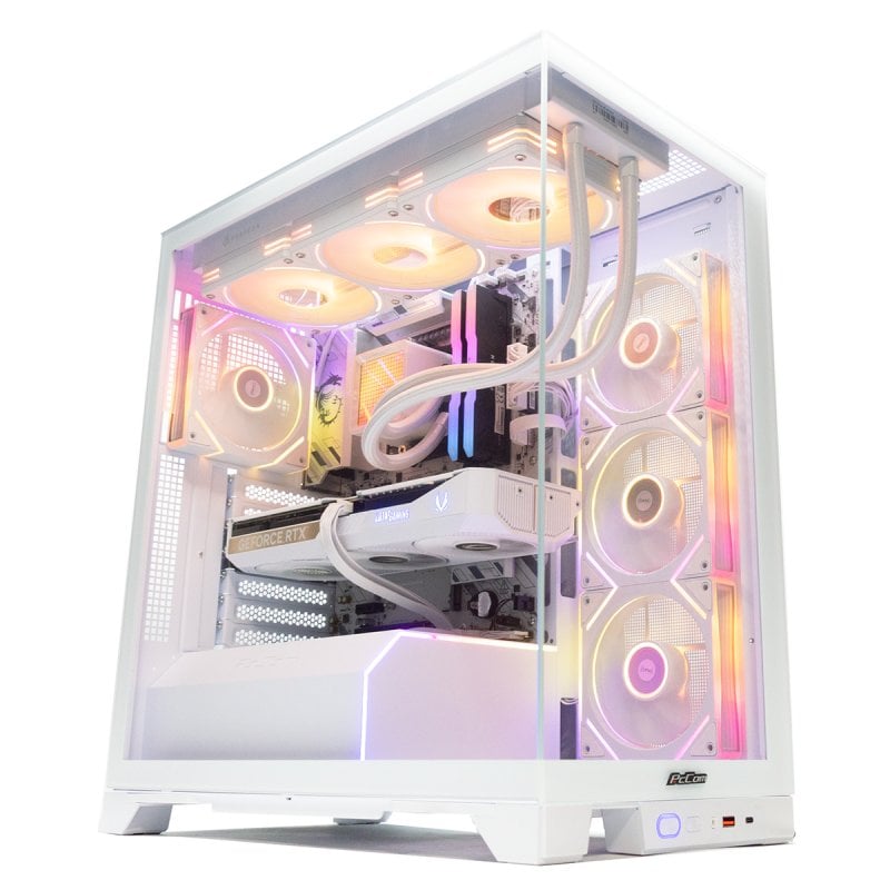PC fisso PcCom Imperial AMD Ryzen 7 9800X3D 32GB 2TB SSD RTX 5070 Windows 11 Bianco