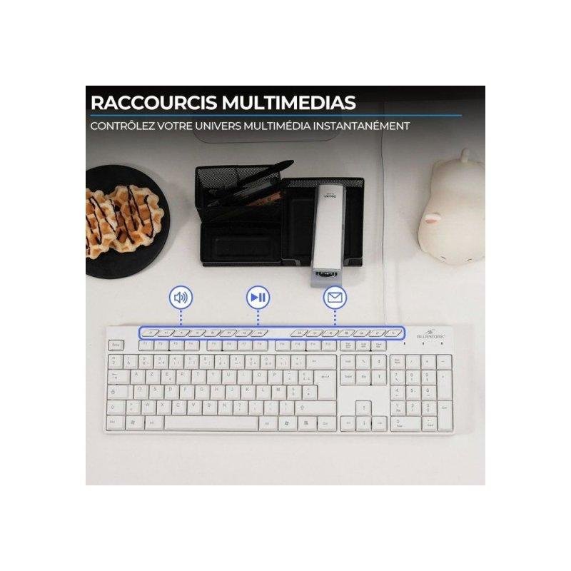 Pack Clavier/Souris BLUESTORK PACK-WL-OFF-V2/FR – Sans Fil, 12 Raccourcis - vue 6