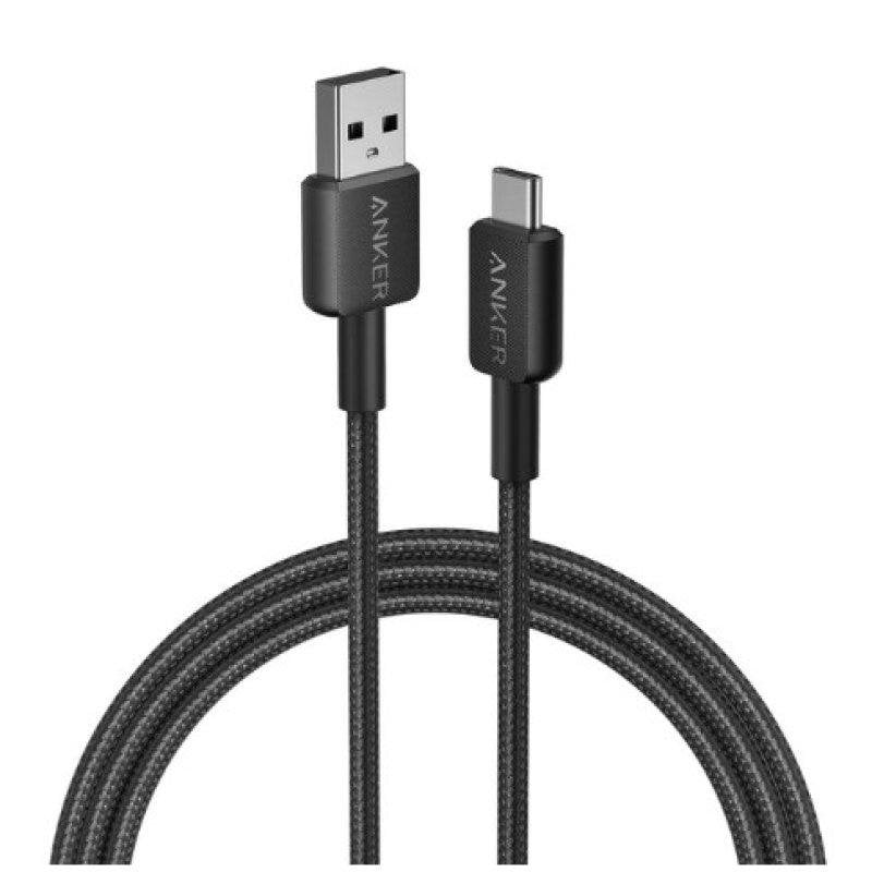 Anker 322 USB-A auf USB-C Kabel (1,8 m) Geflochten Schwarz